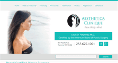 Desktop Screenshot of aestheticaclinique.com